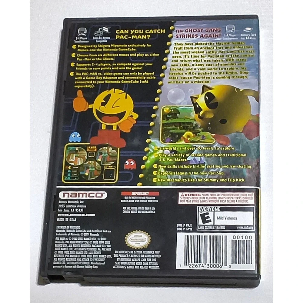 Namco Pac-Man World 2 & Pac-Man Vs. GameCube Game Player's Choice Tested Working